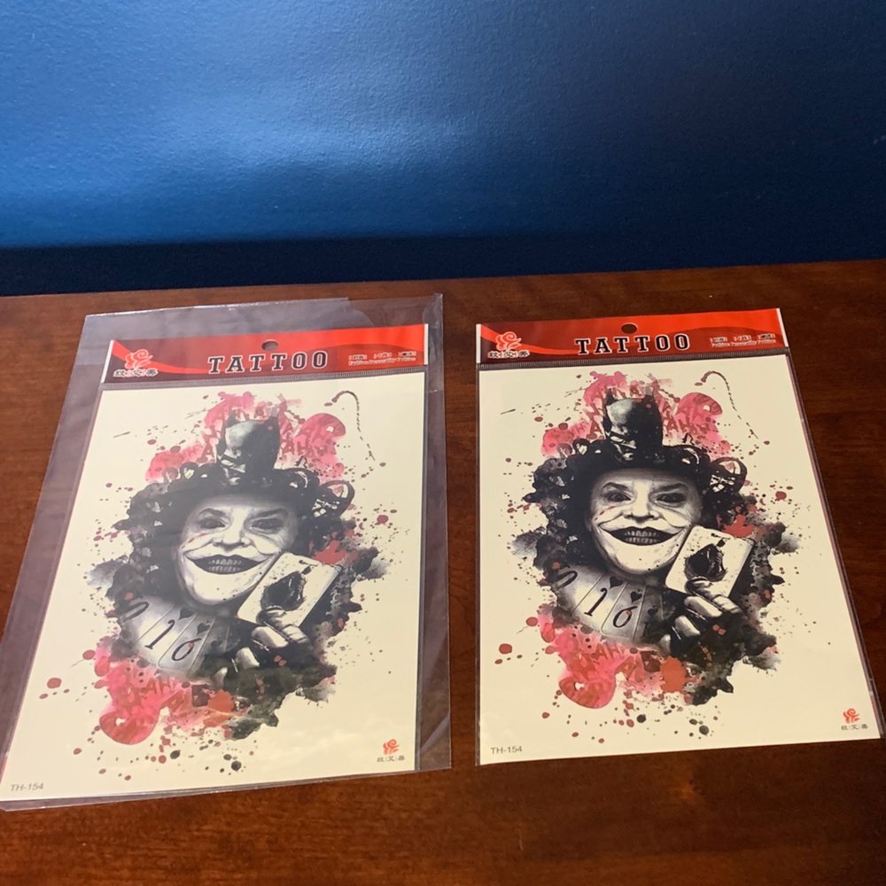 Tattoo Art Prints with Joker Design
